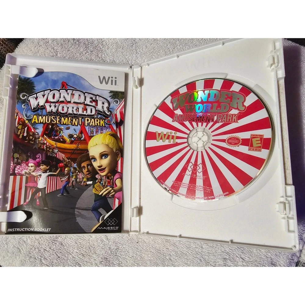 Wonder World Amusement Park‎ Wii Game 35 Thrilling Rides & Games Family
